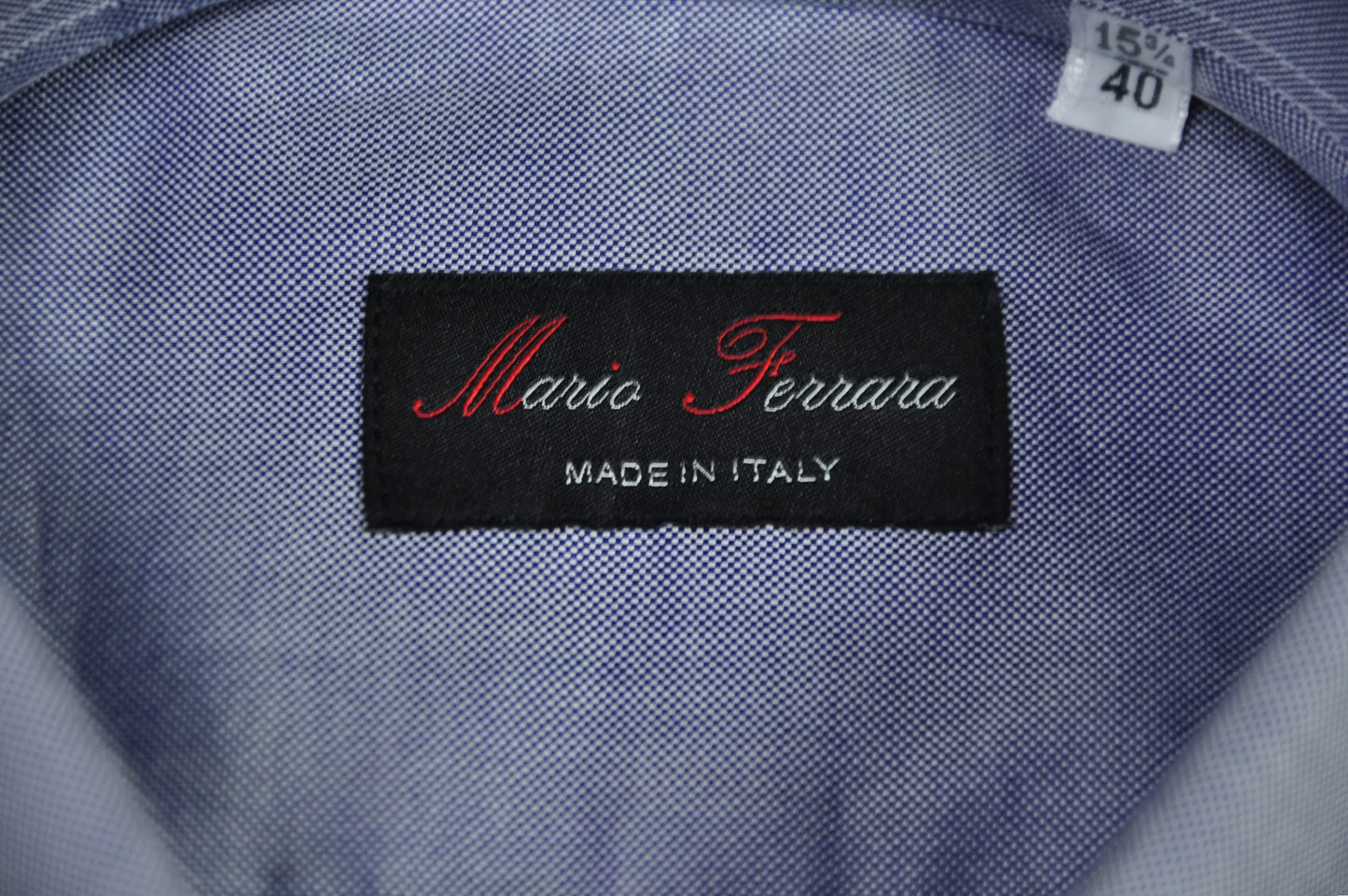Micro Oxford dark blue shirt
