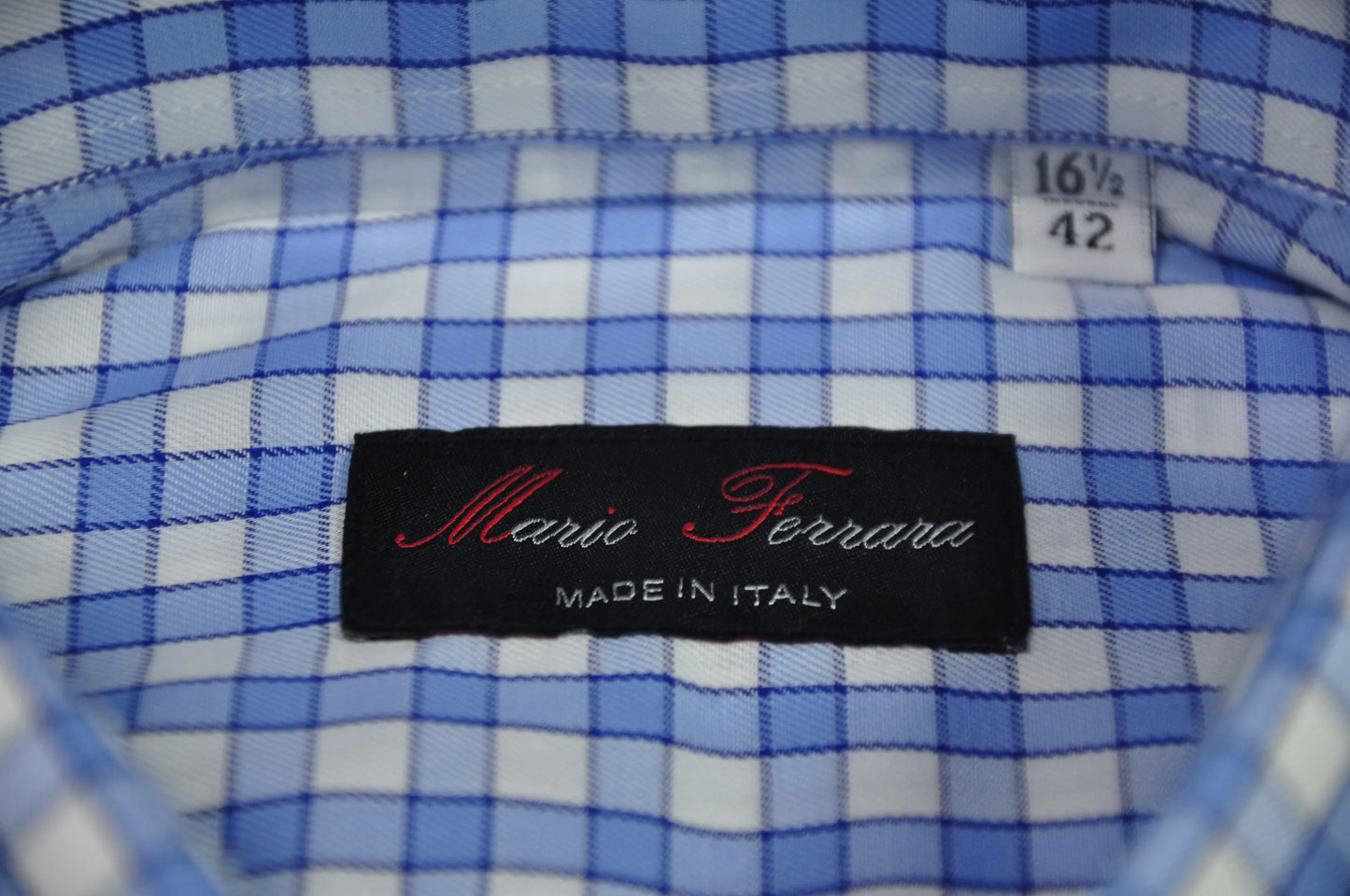 Thin check shirt