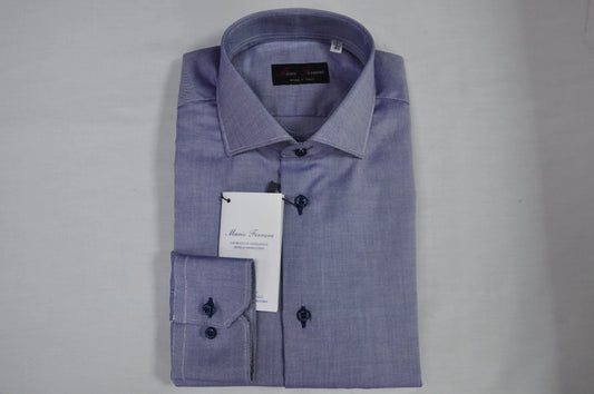 Micro Oxford dark blue shirt