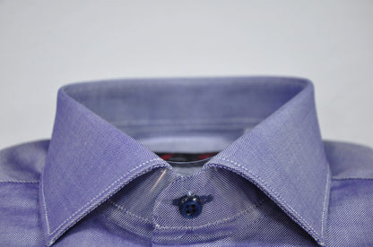 Micro Oxford dark blue shirt