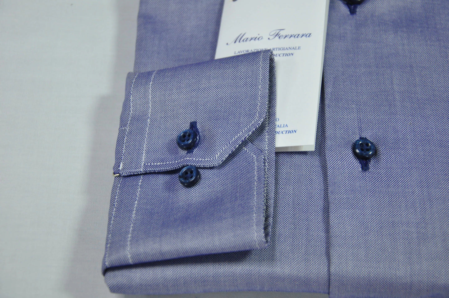 Micro Oxford dark blue shirt
