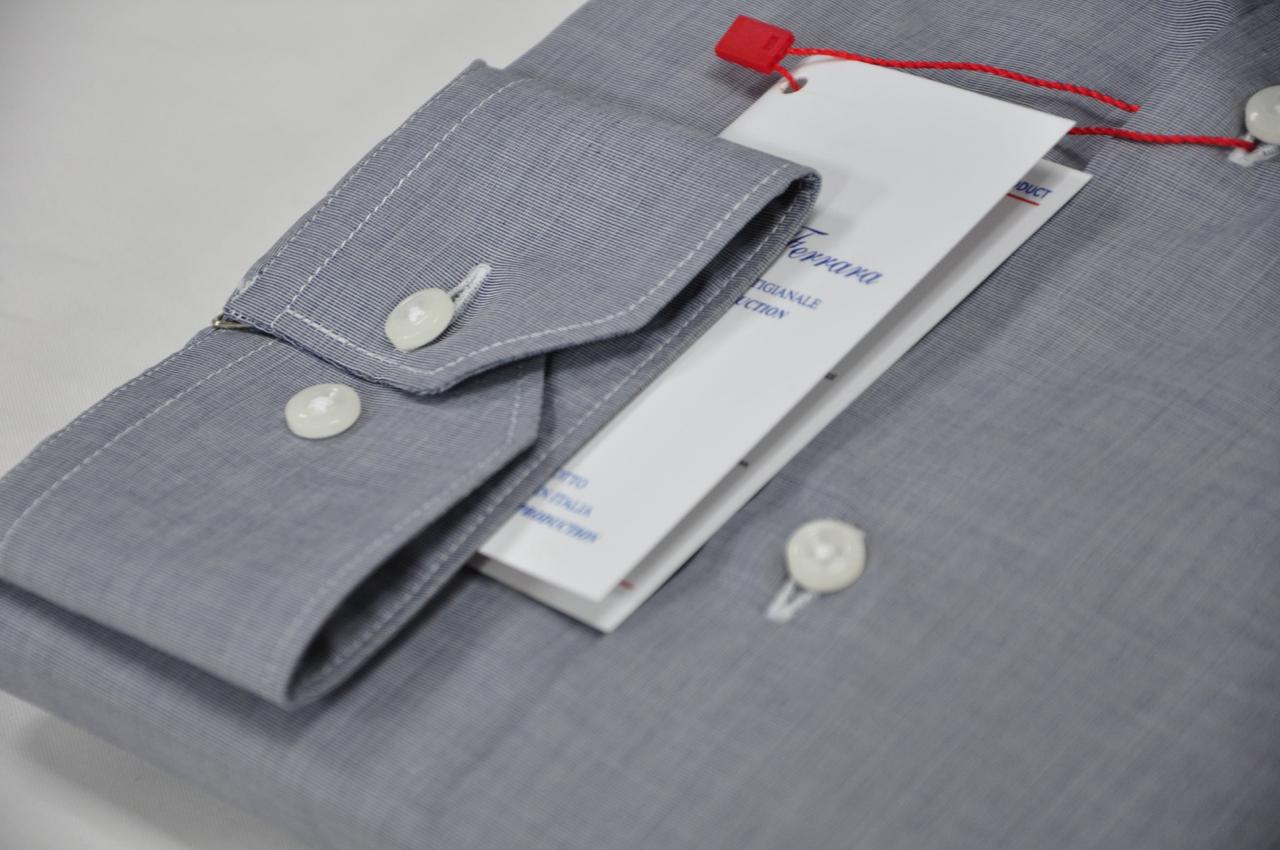 Camicia fil a fil grigio